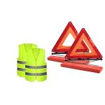 Funvalley Surperfect Car Emergency Kit Roadside Emergency Car Kit Warning Triangle Kit Safety Triangle Kit Car Safety Kit