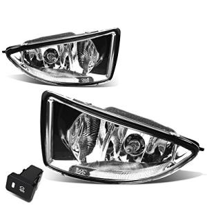 DNA MOTORING FL-ZTL-183-CH Front Bumper Fog Light Driver & Passenger Side Enhance visibility [Compatible with 04-05 Honda Civic DX HX]
