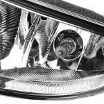 DNA MOTORING FL-ZTL-183-CH Front Bumper Fog Light Driver & Passenger Side Enhance visibility [Compatible with 04-05 Honda Civic DX HX]