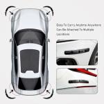 NHHEO 4Pcs Car Bumper Guard Strip, Universal Front Rear Bumper Protector Anti-Collision Anti-Scratch for Cars SUV Pickup Truck(Carbon Fiber)
