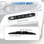 NHHEO 4Pcs Car Bumper Guard Strip, Universal Front Rear Bumper Protector Anti-Collision Anti-Scratch for Cars SUV Pickup Truck(Carbon Fiber)