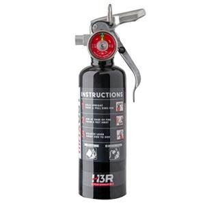 MaxOut Mini Fire Extinguisher for Vehicles – Cars, Trucks, UTVs, RVs & Boats | Off-Road Ready | Refillable Purple K Dry Chemical | Class BC | Mounting Bracket | UL Listed | Black 1.0 lb