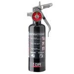 MaxOut Mini Fire Extinguisher for Vehicles – Cars, Trucks, UTVs, RVs & Boats | Off-Road Ready | Refillable Purple K Dry Chemical | Class BC | Mounting Bracket | UL Listed | Black 1.0 lb