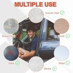PATIKIL Bumper Guard Strip, 4 Pcs Anti-Collision Patch Anti-Scratch Rear Bumper Protector Trim Self Adhesive Car Side Door Edge Sticker for SUV Pickup Truck, White