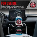 Adam's Polishes Interior Cleaner & Protectant (16oz) (2-Pack), Quick Detailer & SiO2 Protection, Ceramic Infused UV Protection, Anti-Static, For Leather, Vinyl, Plastics, Glass