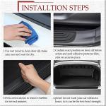 Car Rear Bumper Protector Guard, Universal Rubber Scratch-Resistant Trunk Door Sill Protector, Car Exterior Accessories Scratch-Resistant Rubber Guard Fit for Cars, SUVs