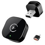 Wireless CarPlay Adapter for iPhone, Mini USB Design for Cars with Wired CarPlay, Fast Connection,5.8GHz WiFi,No Delay, Compatible with iOS 10+ & iPhone 6+, USB/Type C,Plug and Play (Black)