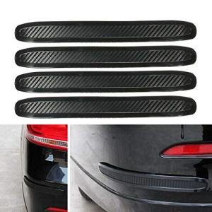 sundan 4pcs Black Anti-Collision Patch Bumper Guard Strip Anti-Scratch Bumper Protector Trim Universal for Cars SUV Pickup Truck