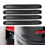 sundan 4pcs Black Anti-Collision Patch Bumper Guard Strip Anti-Scratch Bumper Protector Trim Universal for Cars SUV Pickup Truck