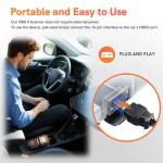 OBD2 Scanner Diagnostic Tool With DTC Solution Car Code Reader Reset Tool Check Engine Light Car CAN Diagnostic Scan Tool Read Clear Vehicle Fault Codes for All OBDII Protocol Cars Since 1996,Upgraded