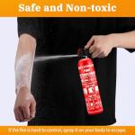 Portable Fire Extinguisher for Home and Vehicle - Mondoshop 2-Pack Water-Based Small Fire Extinguisher with Mount for A, B, C, K Fire, Suitable for Kitchen, Vehicle, Home, Car, Boat, Camping, Business