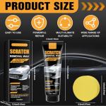 2025 Upgraded Car Scratch Removal Wax,Scratch Remover for Vehicles Deep Scratches,Car Scratch Remover with Wipe and Sponge for Car Paint Polishing & Repair(2PCS)