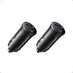 Anker USB-C Car Charger, 2-Pack 30W 2-Port Type-C Car Adapter, Cigarette Lighter Adapter with Power IQ 3.0,for iPhone 17/16/15/14/13 Series,Samsung Galaxy S25/S24/S23/S22/S21 Series,iPad Pro,AirPods