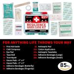 Protect Life Survival First Aid Kit for Home/Business, Camping Survival Kits | Mini Travel First Aid Kit | Camping Equipment | Small Kits for Car | Outdoor Emergency Survivals Pack - 85pcs