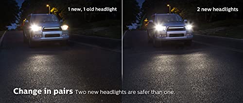 Philips H11 Vision Upgrade Headlight Bulbs, 2 Pack