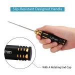 INJORA RC Hex Screw Driver Set-7PCS Car Tool Kit 0.9, 1.27, 1.3, 1.5, 2.0, 2.5, 3.0mm Hexagon Allen Screwdriver Wrenches Sets, Repair for Model Helicopter Drone Boat Car,(Tool-LSD39)