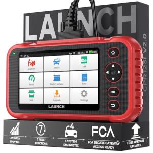 2025 LAUNCH CRP123I V2.0 Elite OBD2 Scanner Diagnostic Tool, Check Engine/at/SRS/ABS Scanner for Car, Lifetime Free Update Code Reader for Cars and Trucks, Oil/Brake/DPF/SAS/Throttle Reset, FCA SGW