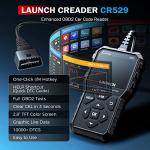 LAUNCH CR529 OBD2 Scanner Diagnostic Tool, Full OBD2 Scanner for Car, Free Lifetime Upd. Check-Egine-Light Code Reader, 5 Years. Backup, Clear Codes, One Click I/M, for DIYers with Cars After 1996