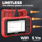 2025 LAUNCH CRP123I V2.0 Elite OBD2 Scanner Diagnostic Tool, Check Engine/at/SRS/ABS Scanner for Car, Lifetime Free Update Code Reader for Cars and Trucks, Oil/Brake/DPF/SAS/Throttle Reset, FCA SGW