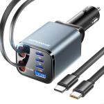 SUPERONE 6-Port Compact Car Charger for Fast Charging