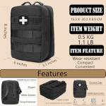 Tactical Emergency First Aid Kit for Cars & Outdoors