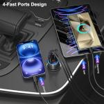 65W Dual USB-C Car Charger with Voltmeter