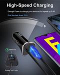 Fast USB-C Car Charger with Cable for Phones