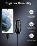 Fast USB-C Car Charger with Cable for Phones