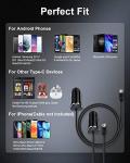 Fast USB-C Car Charger with Cable for Phones
