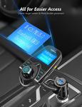 Nulaxy Bluetooth FM Transmitter with Gooseneck Display