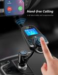 Nulaxy Bluetooth FM Transmitter with Gooseneck Display