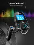 Nulaxy Bluetooth FM Transmitter with Gooseneck Display
