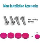 Pink Metal License Plate Frames - 2 Pack