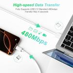iPhone CarPlay USB A to C Charging Cable 2-Pack