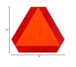 High-Visibility Safety Triangle for Golf Carts