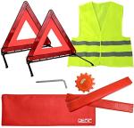 Car Safety Triangle Warning Kit with Emergency Lights