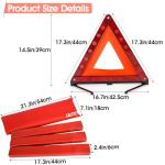 Car Safety Triangle Warning Kit with Emergency Lights