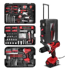 286-Piece Auto Repair Tool Set with Drill