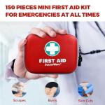 150-Piece Mini First Aid Kit for Car & Travel