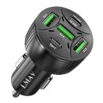 5-Port 75W USB C Car Charger Adapter