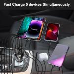 5-Port 75W USB C Car Charger Adapter