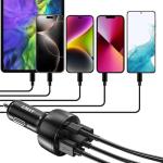 5-Port 75W USB C Car Charger Adapter