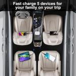 5-Port 75W USB C Car Charger Adapter