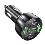 5-Port 75W USB C Car Charger Adapter