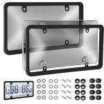 License Plate Protector Frame Combo - 2 Pack