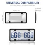 License Plate Protector Frame Combo - 2 Pack