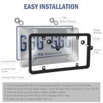 License Plate Protector Frame Combo - 2 Pack