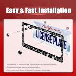 Gothic Witch License Plate Frame for Cars
