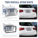 License Plate Protector Frame Combo - 2 Pack