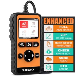 2.8'' OBD2 Scanner with Live Data and DTC Lookup